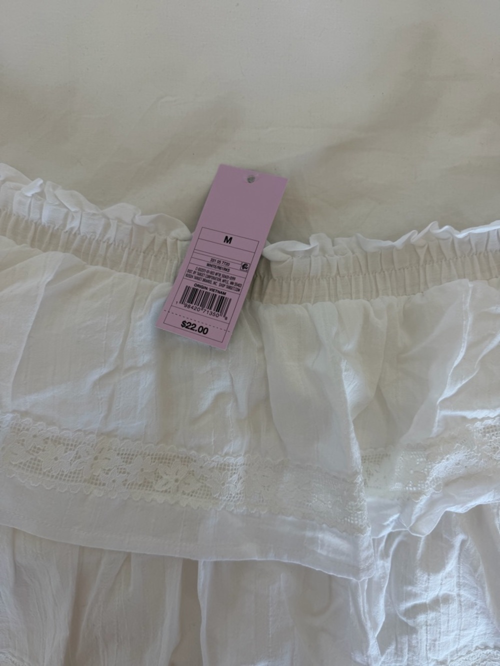 wild fable White Tiered Mini Skirt - Picture 3 of 3